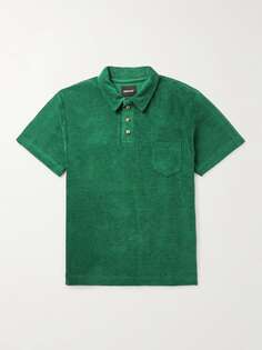 Рубашка поло из махровой ткани Mr Fantasy из смесового хлопка HOWLIN&apos;, зеленый Howlin'