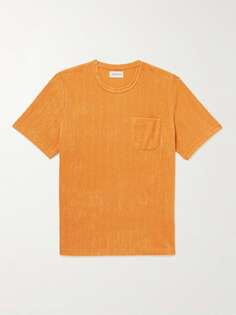 Рубашка Oli&apos;s из махровой ткани с добавлением хлопка OLIVER SPENCER, желтый