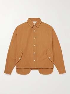Хлопковая куртка-рубашка Merely Made, апельсиновый