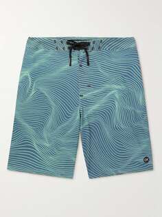 Длинные плавательные шорты Apex из переработанного материала с принтом Outerknown, синий
