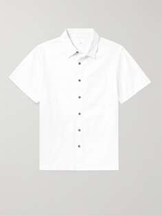 Джинсовая рубашка с воротником-стойкой ONIA, белый