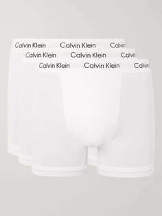 Комплект из трех трусов-боксеров из эластичного хлопка CALVIN KLEIN UNDERWEAR, белый