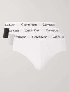 Комплект из трех трусов из эластичного хлопка CALVIN KLEIN UNDERWEAR, мульти