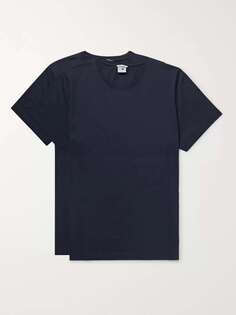 Комплект из двух футболок Pima из хлопкового джерси NN07, синий