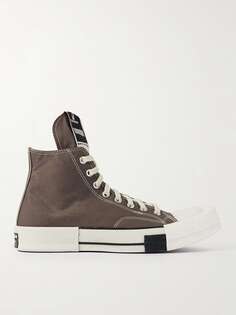 Высокие парусиновые кроссовки Converse DRKSHDW TURBODRK Chuck 70 RICK OWENS, серый