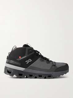 Сетчатые кроссовки Cloudtrax с резиновой отделкой ON-RUNNING, черный