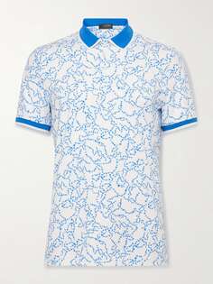 Рубашка-поло для гольфа Star Dust Slim-Fit с принтом из технического джерси G/FORE, синий Gfore