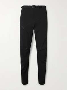 Эластичные брюки из переработанной ткани и сетки Performance Trek с поясом ON-RUNNING, черный