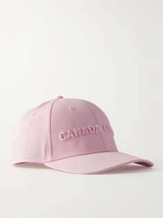 Бейсболка из холщовой ткани с вышитым логотипом CANADA GOOSE, розовый