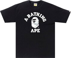 Футболка BAPE Space Camo College Tee &apos;Black&apos;, черный