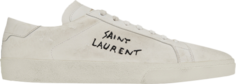 Кроссовки Saint Laurent Signature Court Classic SL/06 Embroidered, белый