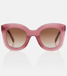 Солнцезащитные очки большого размера Celine, фиолетовый