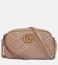 Маленькая сумка через плечо GG Marmont Gucci, розовый