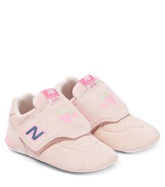 Кроссовки Baby 574 из замши New Balance, розовый