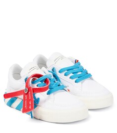 Парусиновые кроссовки с логотипом Off-White, белый