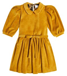 Бархатное платье с вышивкой Paade Mode, желтый