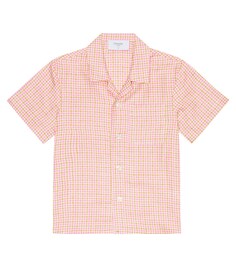 Льняная рубашка в клетку Lex Paade Mode, розовый
