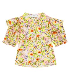 Блузка из хлопка с цветочным принтом Paade Mode, разноцветный