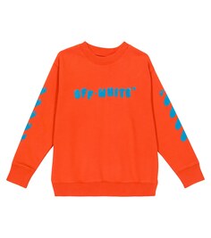 Толстовка из хлопкового джерси с принтом Off-White, белый