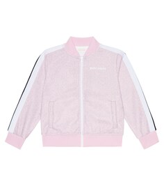 Спортивная куртка с логотипом Lurex Palm Angels, розовый