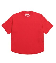 Хлопковая футболка с логотипом Palm Angels, красный