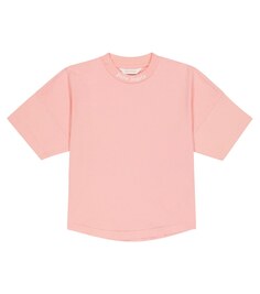 Хлопковая футболка с логотипом Palm Angels, розовый