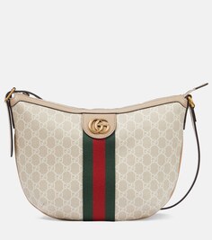 Маленькая сумка через плечо Ophidia GG Gucci, бежевый