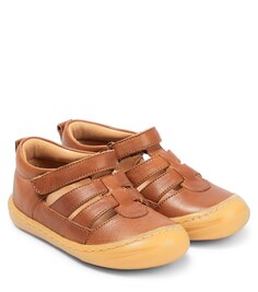 Кожаные сандалии Petit Nord, коричневый