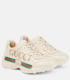 Кеды Rhyton из кожи Gucci, белый