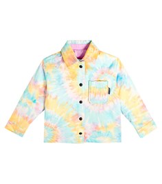 Двусторонняя куртка-рубашка с принтом тай-дай Palm Angels, разноцветный