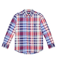 Рубашка из хлопкового поплина в клетку Polo Ralph Lauren, разноцветный