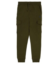 Спортивные брюки из смесового хлопка и флиса Polo Ralph Lauren, зеленый