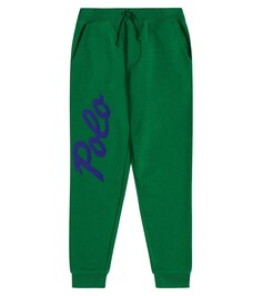 Спортивные штаны из смесового хлопка Polo Ralph Lauren, зеленый