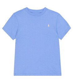 Хлопковая футболка с круглым вырезом Polo Ralph Lauren, синий