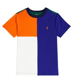 Футболка из хлопкового джерси Polo Ralph Lauren, синий