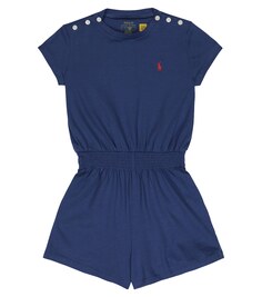 Хлопковый комбинезон Polo Ralph Lauren, разноцветный