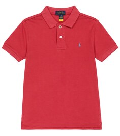 Рубашка-поло из хлопкового пике Polo Ralph Lauren, красный