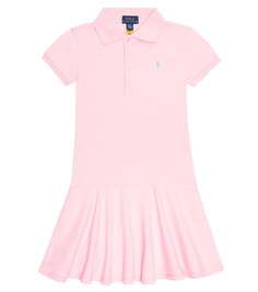 Хлопковое платье-поло Polo Ralph Lauren, розовый