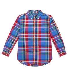 Хлопковая рубашка в клетку Polo Ralph Lauren, разноцветный