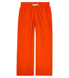 Хлопковые брюки Polo Ralph Lauren, оранжевый