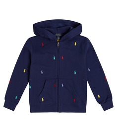 Худи из смесового хлопка Polo Ralph Lauren, белый