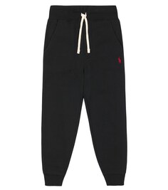 Спортивные штаны из смесового хлопка Polo Ralph Lauren, черный