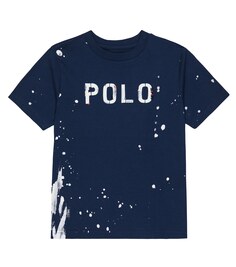 Футболка из хлопкового джерси с логотипом Polo Ralph Lauren, разноцветный