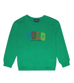 Толстовка из смесового хлопкового джерси с логотипом Polo Ralph Lauren, зеленый