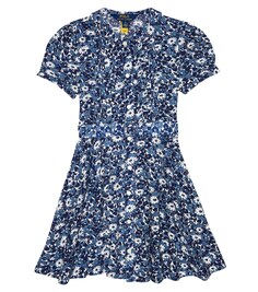 Платье-рубашка с цветочным принтом Polo Ralph Lauren, синий