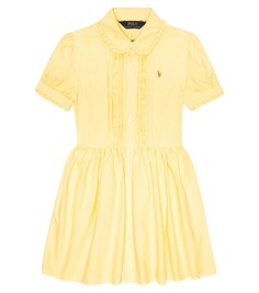 Платье-рубашка Lille из хлопка Polo Ralph Lauren, желтый