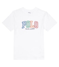 Футболка из хлопкового джерси с логотипом Polo Ralph Lauren, белый