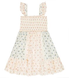Хлопковое платье с цветочным принтом Polo Ralph Lauren, разноцветный