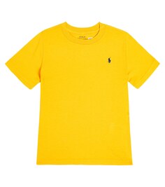 Футболка из хлопкового джерси с вышивкой Polo Ralph Lauren, желтый