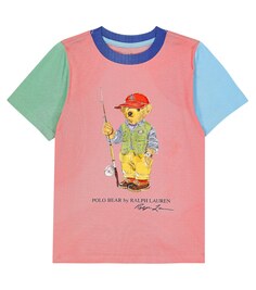 Футболка Polo Bear из хлопка Polo Ralph Lauren, разноцветный